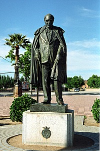 Statue of Andres Segovia in Linares, Spain